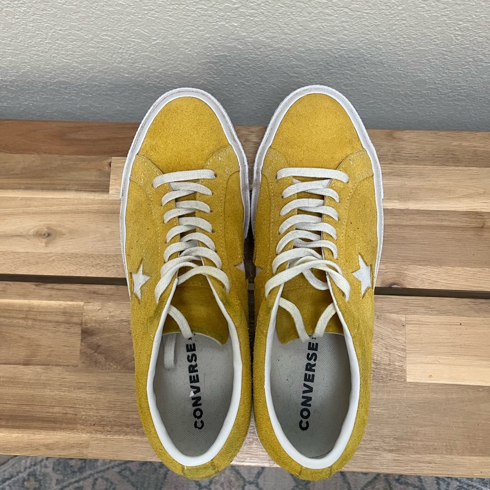 Converse Yellow Suede Sneakers - Picture 11 of 13